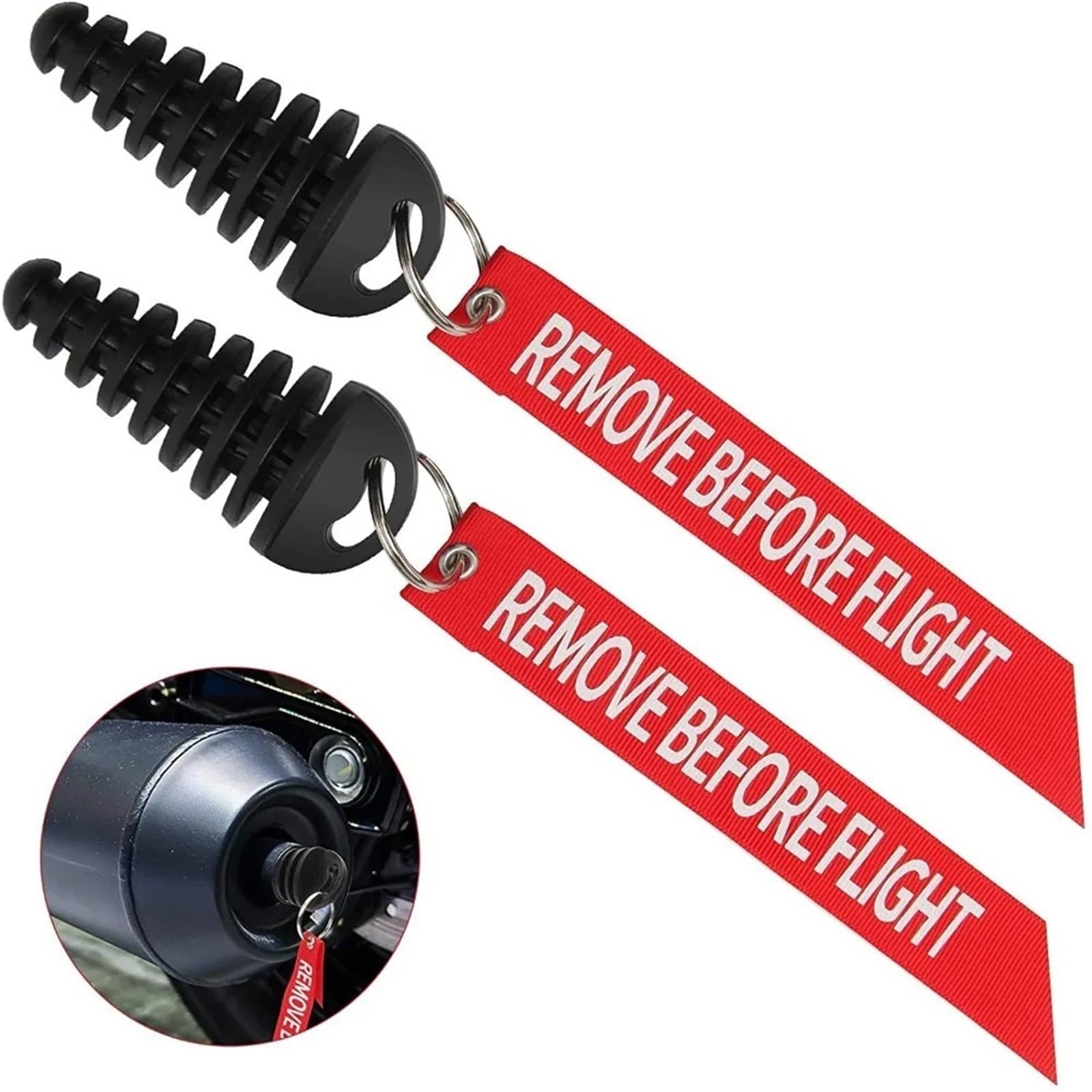 końcówka wydechu 2 szt. 1,07 "-1,85" zatyczka rury wydechowej motocykla tłumik wstążka do mycia korek ochronny Off-road klamra kluczy układ wydechowy samochodowy