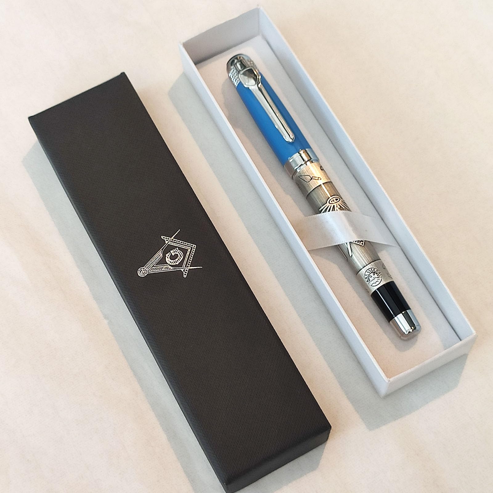 Masonic High Quality Ballpoint Pen Heavy Weight Mason Freemason Pen W/ Gift Box