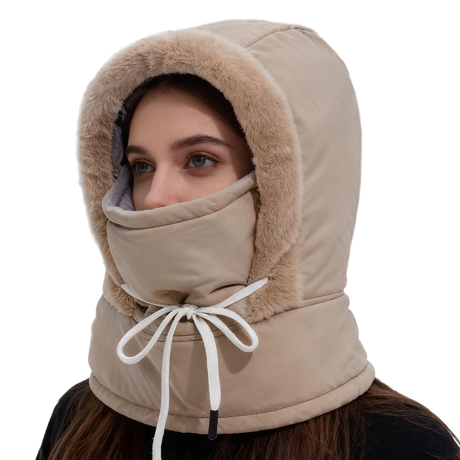 Berretto Caldo | Cappuccio spesso e resistente al vento|Berretto da ciclismo dotato di protezione facciale e sciarpa | per tempo freddo e attività all'aria aperta campeggio escursionismo ciclismo