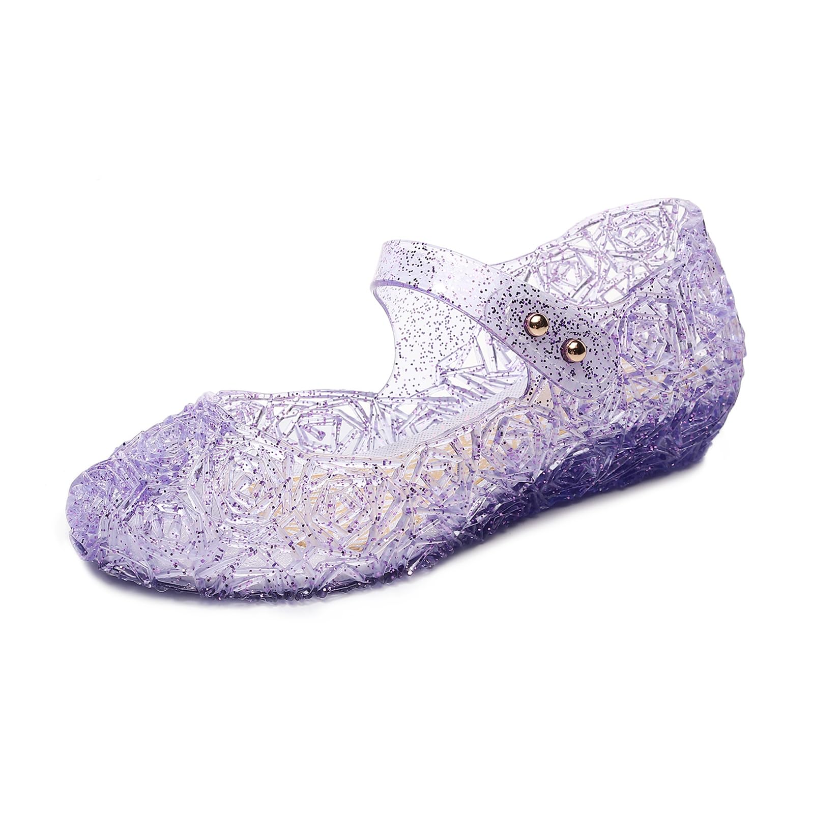Libuam Jelly Sandals for Girls Dreamy Princess Style Girls' Sandals - New Summer Flat Non-Slip Princess Shoes