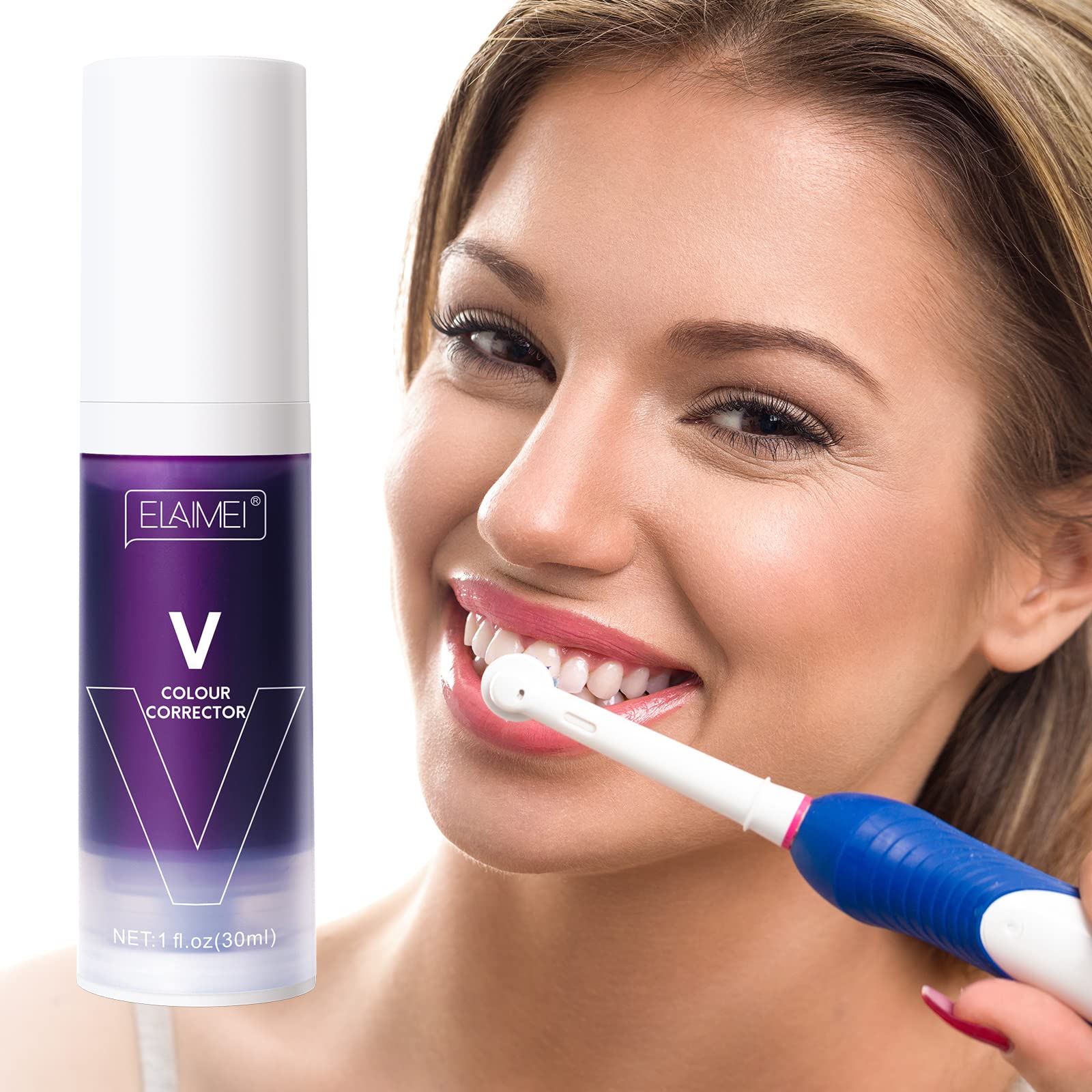 blanqueador dental v 34 blanqueador dental - blanqueamiento de dientes V 34 Purple Teeth Whitening, Tooth Colour Corrector, teeth whitening
