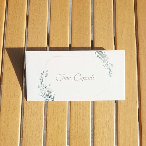 Miniatura 7 de SoClaay Tarjetas de mensaje de cápsula de tiempo para baby shower o primer cumpleaños, tarjetas de diseño especial para contenedor de cápsula de