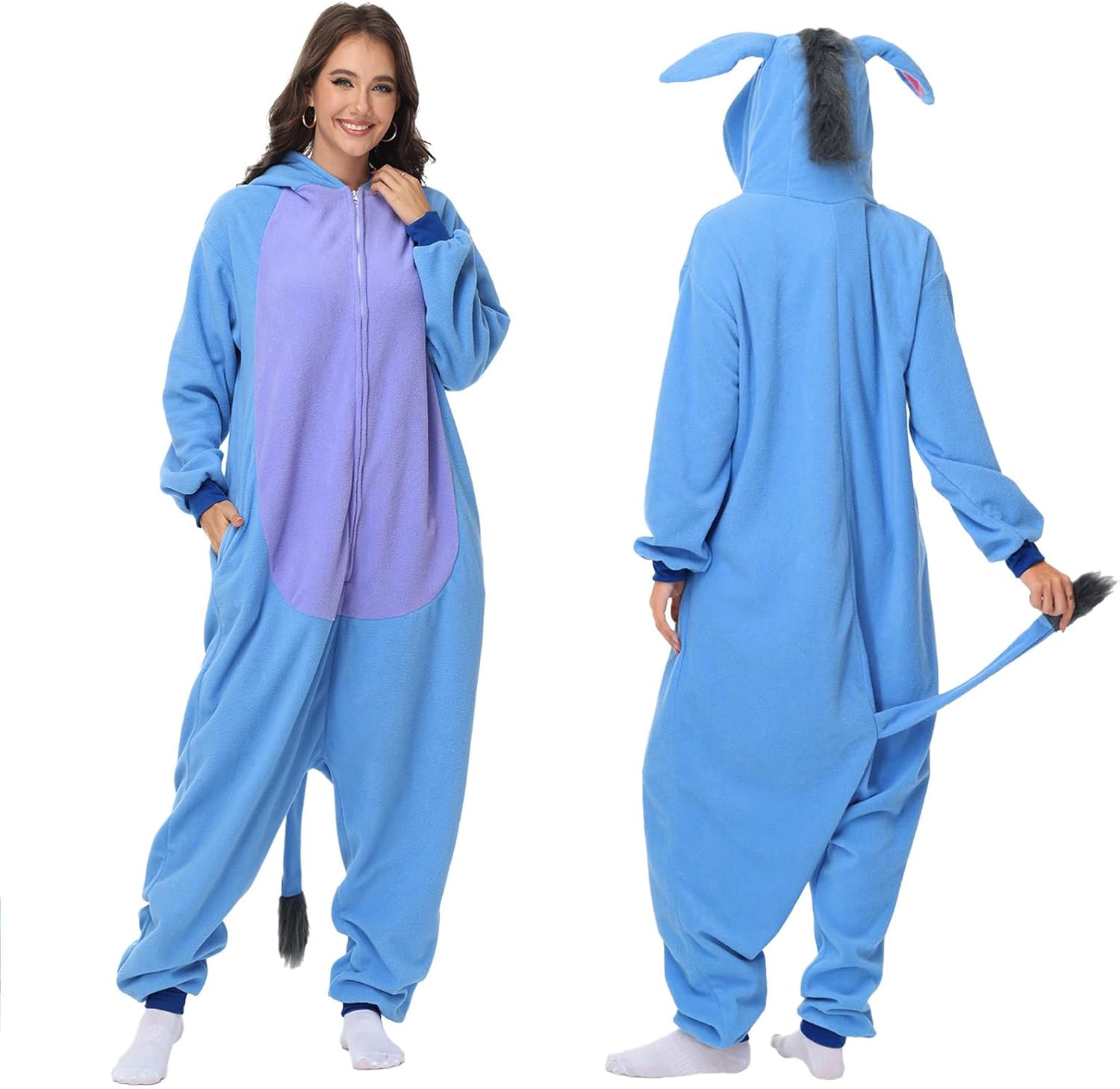 Unisex Animal Onesie Halloween Costume - One Piece Pajamas for Women Men - Image 2