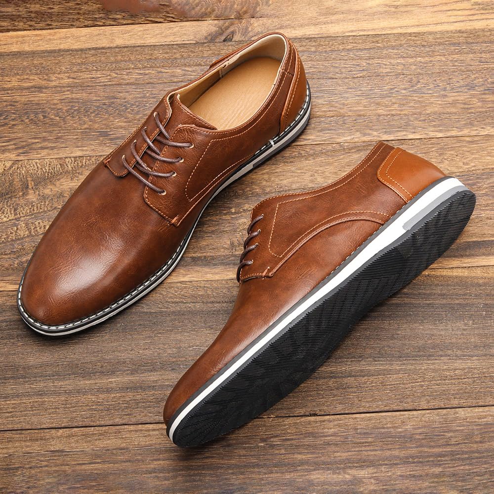 Harssidanzar Los hombres de Plain Toe Oxford Zapatos de vestir de negocios formal Zapatillas de deporte KM308EU