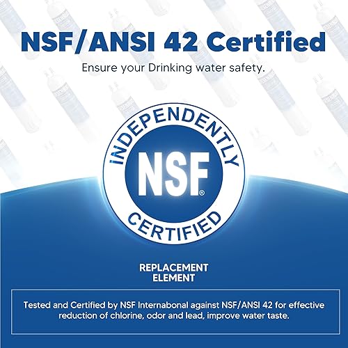 Miniatura 2 de Filtro de agua de repuesto compatible con 4396841, EDR3RXD1, filtro 3, KAD3RXD1, WHR3RXD1, compatible con filtro de agua Kenmore 46-9083, 46-9030,