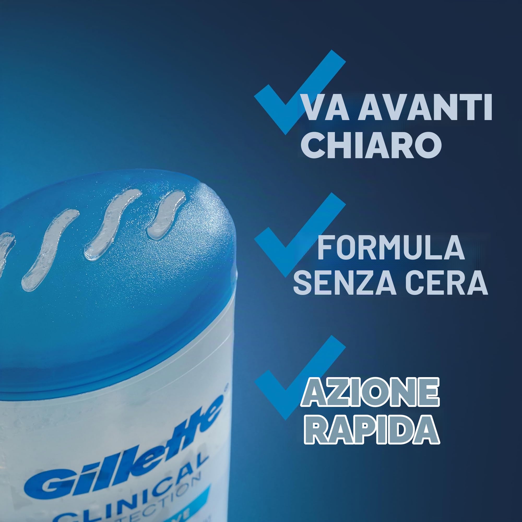 Gillette Clinical Strength Clear Gel Men’s Antiperspirant and Deodorant, 72-Hour Sweat Protection, Cool Wave, 1 Clinical Brand For Men, 2.6 oz (Pack of 3)