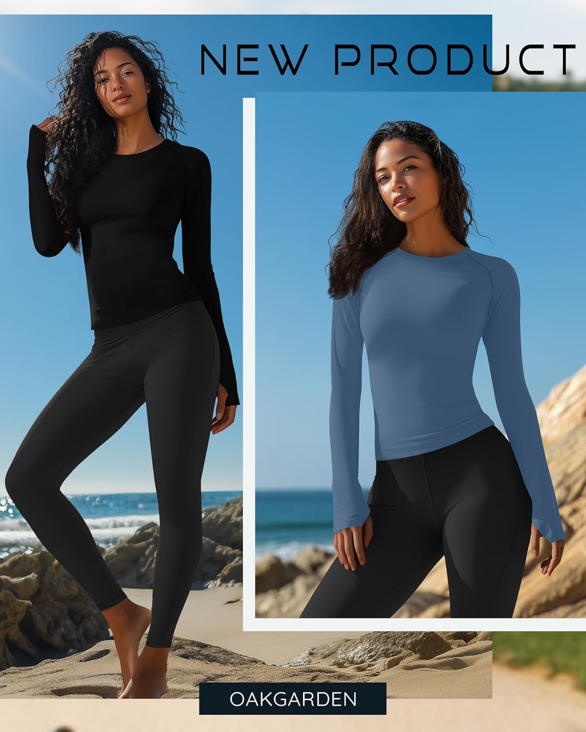 4 Pack Women's Seamless Workout Shirts Long Sleeve Yoga Athletic Top Thumb Holes Raglan Crewneck Sports Running Tee - Image 5