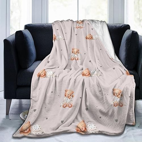 Manta de flores de lavanda en acuarela, ultra suave y cálida para todas las estaciones, manta decorativa de forro polar para cama, silla, automóvil,