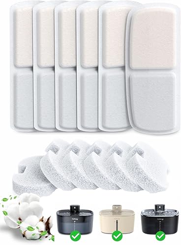 Miniatura 9 de Fuente de agua inalámbrica sin bomba para gatos, FEELNEEDY fuente de agua para mascotas de 4L operada por batería para gatos de interior, fuente de