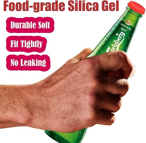 Miniatura 2 de Tapas para botellas, tapas de botellas de cerveza, de silicona, reutilizables, para refrescos, bebidas, HomeBrew, utensilios de cocina, evitar