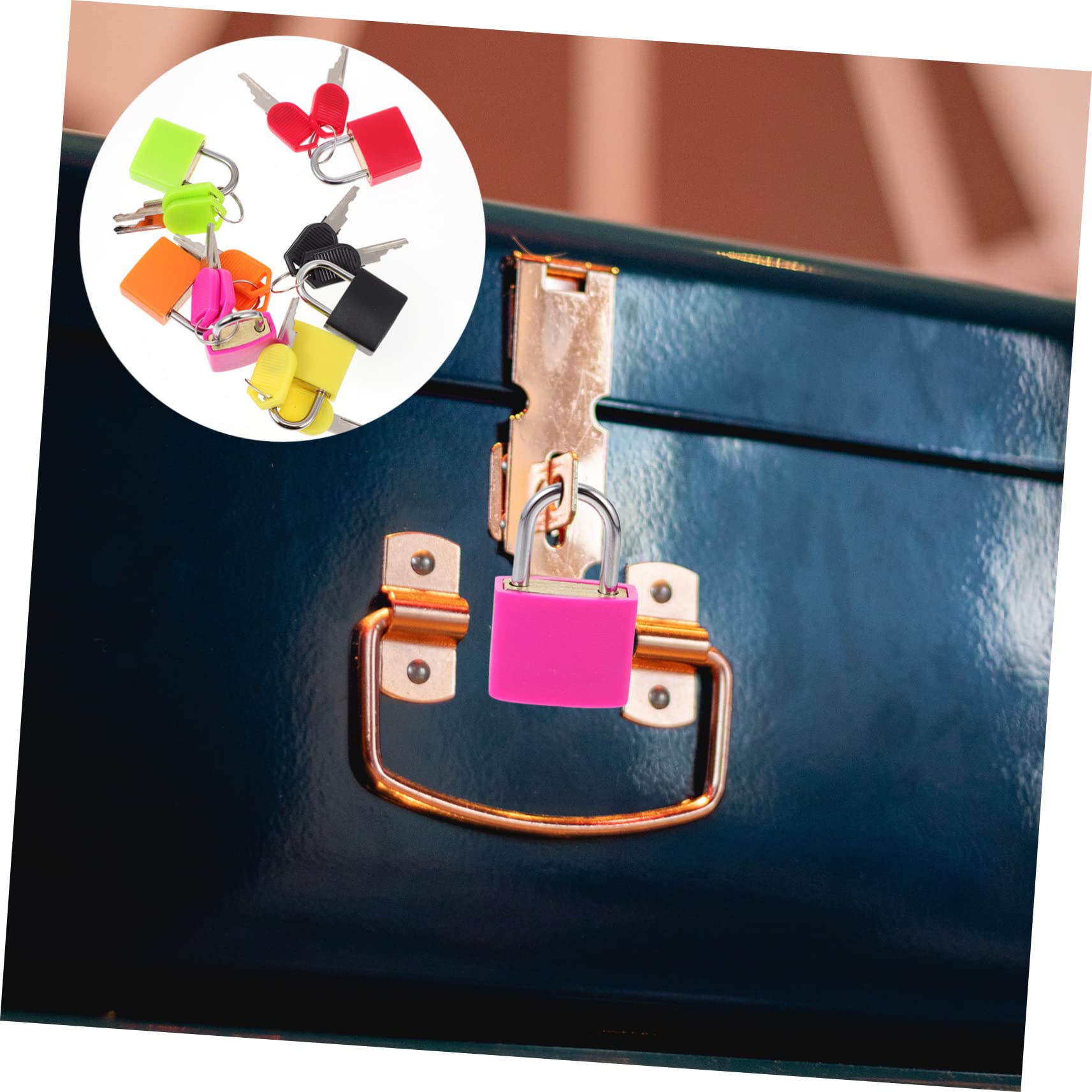 Mipcase 3 Set Lucchetti Con Chiave Colorati Per Diario E Valigie Lucchetto Sicurezza Multifunzionale Resistenti Alla Per Armadietti E Scatole E Leggeri 6 Pezzi*3
