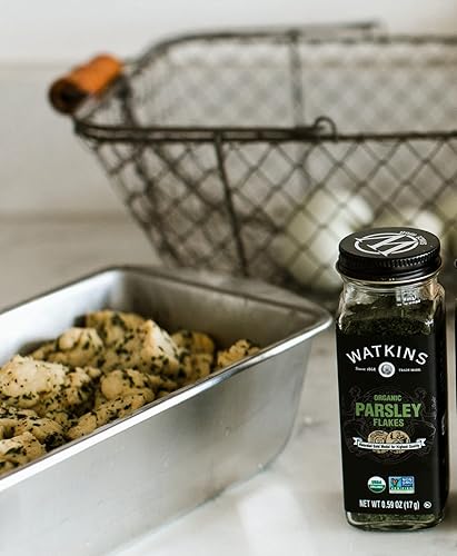 Miniatura 6 de Watkins Tarro de especias orgánicas gourmet, hojuelas de perejil, sin OMG, Kosher, tarro de 0.59 onzas, 1 paquete