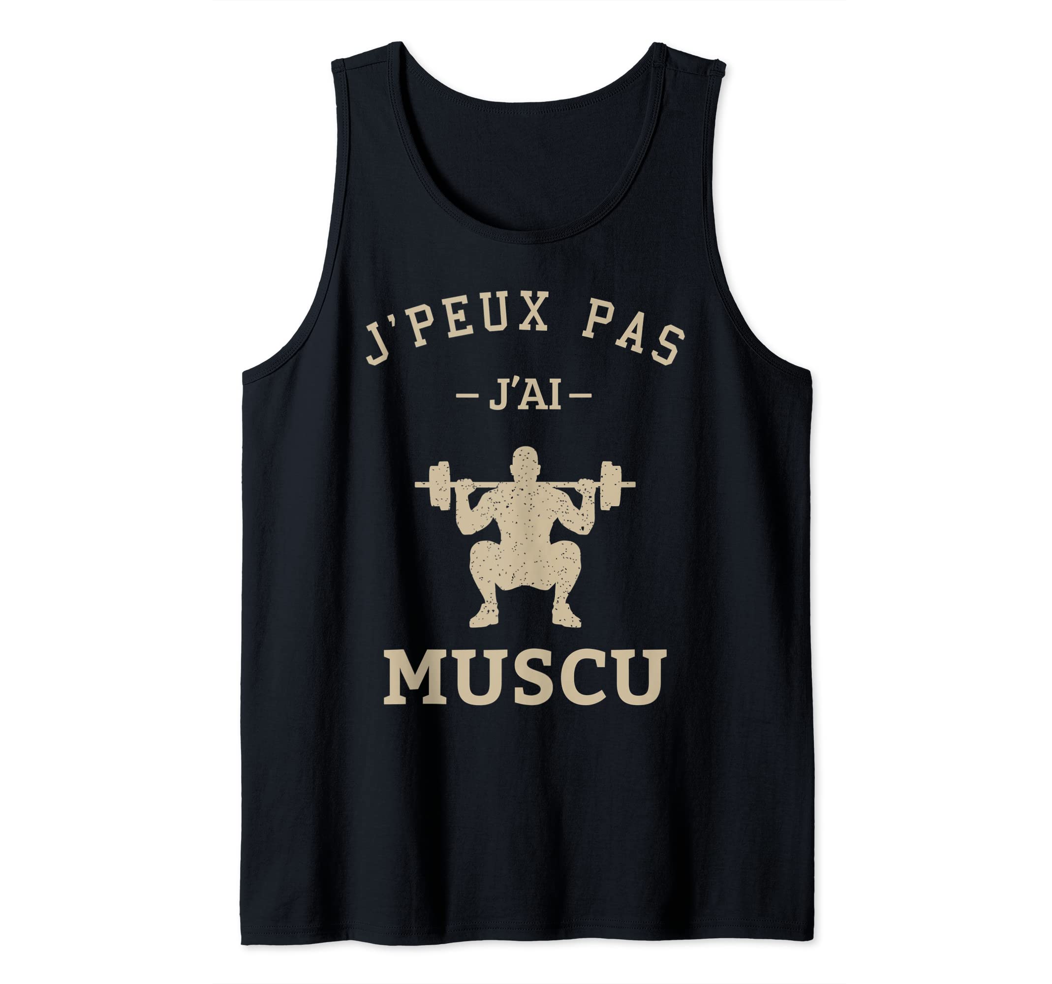 Débardeur Humour Musculation – « Homme J’peux Pas Je Suis Trop Musclé », Cadeau Drôle Pour Sportif - 8