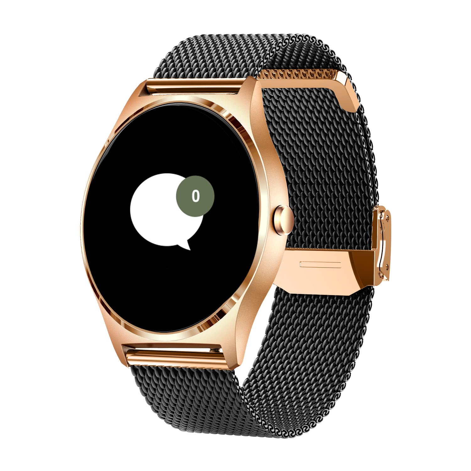 XCOAST JOLI Damen Smartwatch 1,3" AMOLED Edelstahlarmband Puls Blutdruck Blutsauerstoff Schlaf 9 Tage Akku iOS Android