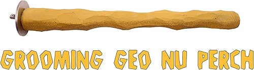 Grooming Geo NU Perch® para loros gris africano, Amazonas, cacatúas, eclectos