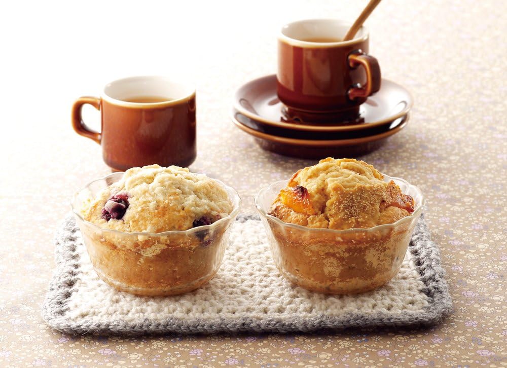 iwaki BC464 Heat Resistant Glass Small Bowl, Dish, Custard Cup, 10.1 fl oz (300 ml), Set of 6