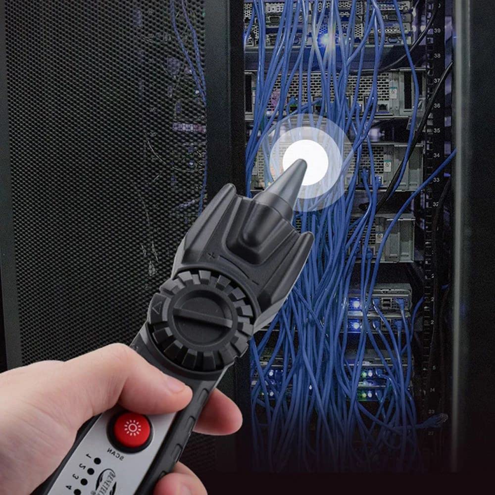 /G Detector de Voltaje GT67 Probador de Cable LAN antiinterferencias Rastreadores de Cable de Red Tóner de Cable Analizador de LAN Ethernet RJ45 RJ11 Indicador de Voltaje
