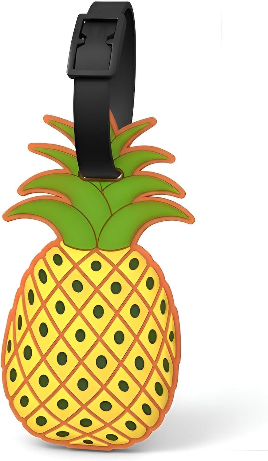 Pineapple Luggage Tag for Suitcases, Silicone Fruit Travel Bag Tag, 1 Pack
