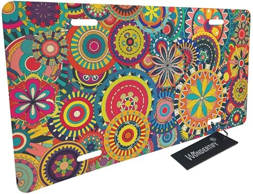 Miniatura 2 de Wondertify Placa de licencia divertida con diseño de gato para auto, placa decorativa para la parte delantera del auto, placa de metal para el auto,