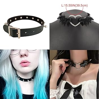 ハートチョーカー ネックストラップ ロリータ 原宿 ゴシックネックレス