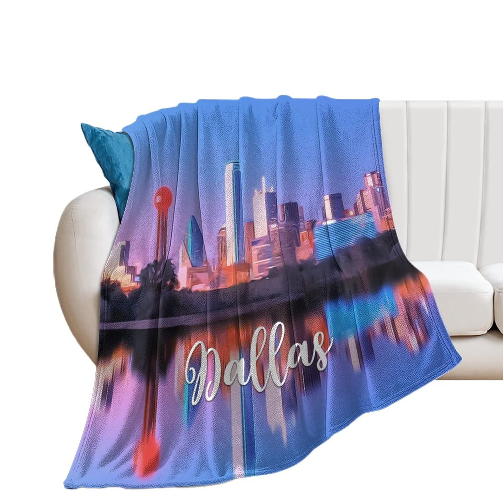 Couverture en flanelle Dallas pelucheuse pour des moments cocooning