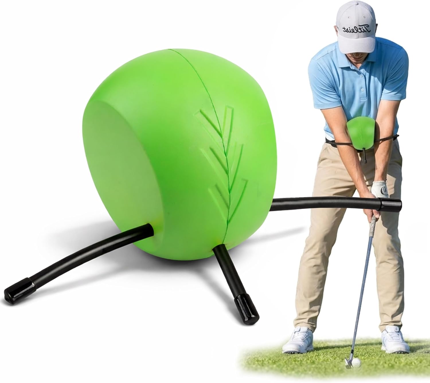 Connector Golf Training Aid, Golf Swing Trainer for Posture Correction, Arm Structure & Proper Swing Mechanics, Golf Swing Training Aid are Suitable for All Levels of Golfers