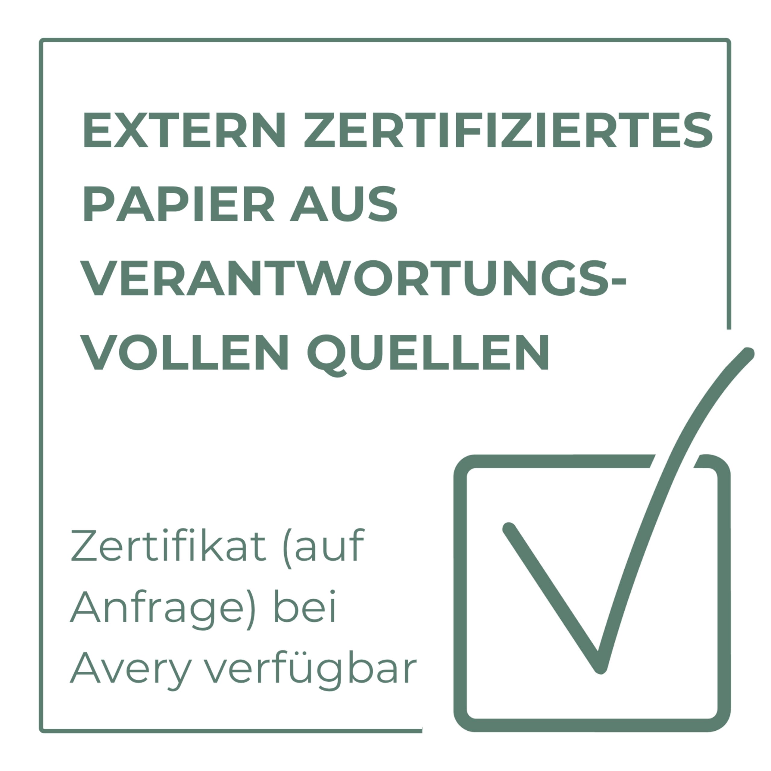 AVERY Zweckform 3452 Rote Etiketten (1.600 Aufkleber, 105x37mm auf A4, permanent haftend, selbstklebende Farbetiketten, Papier matt, bedruckbare, farbige Klebeetiketten) 100 Blatt
