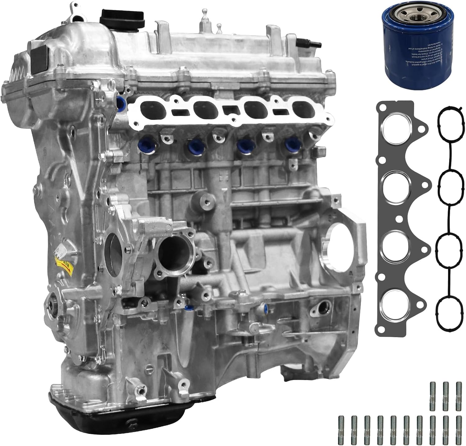 G4FD Engine Assembly for 2012-2017 Hyundai Accent, Veloster for Kia Soul, Rio, Fits 1.6L 1591CC GAS Long Block Engine, OE Standard DIY Engine Replacement Parts