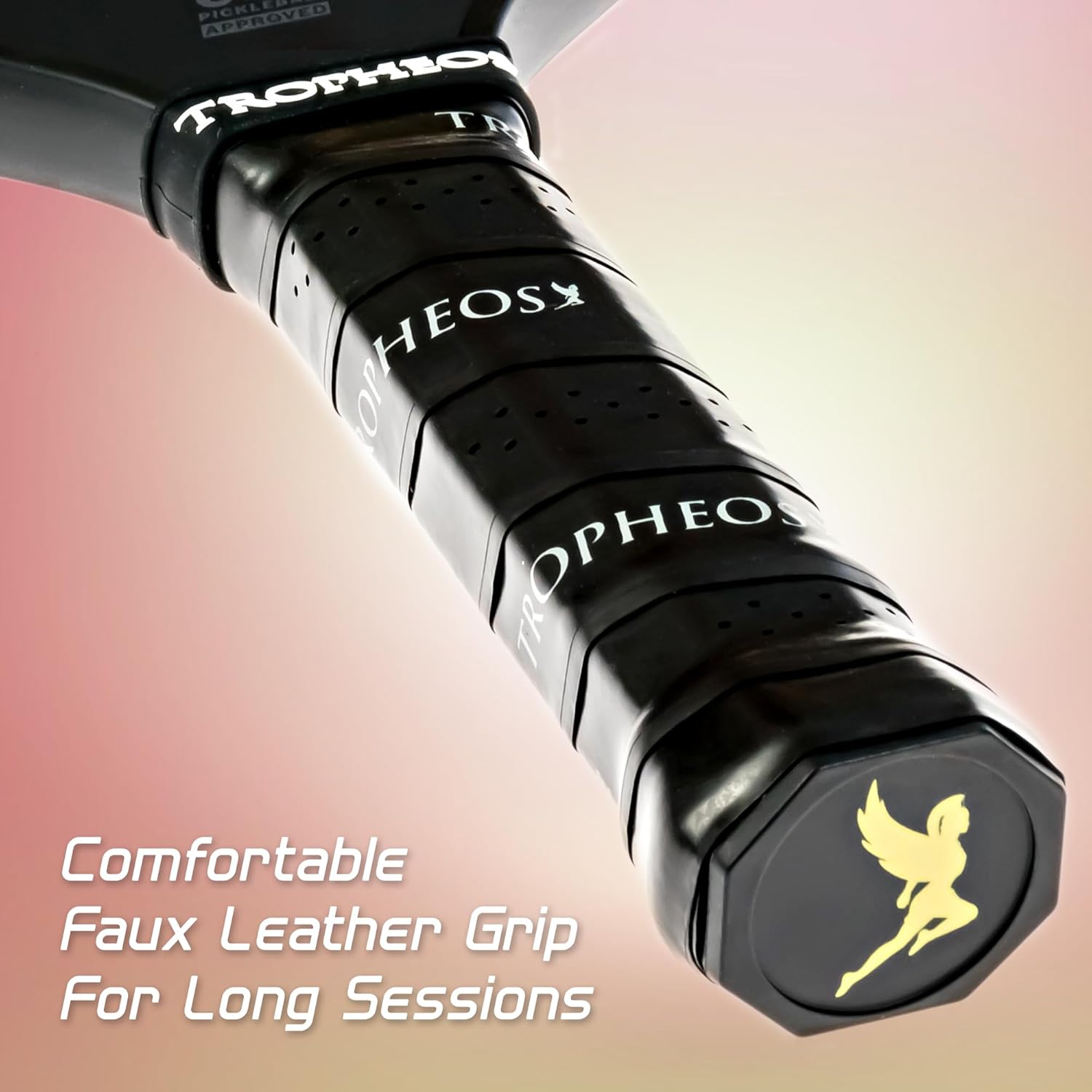 Apollo 16 Carbon Fiber Pickleball Paddle | Wide Sweet Spot | Amplifies Spin & Control | USAPA Approved | Best Pickleball Paddles 2024 | Control Black - 16mm