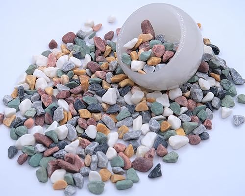 Miniatura 7 de SMANTA Cuentas de cristal de mar irregulares multicolor de 0.9 libras, pequeñas cuentas de vidrio para acuario, piezas de vidrio triturado pulido