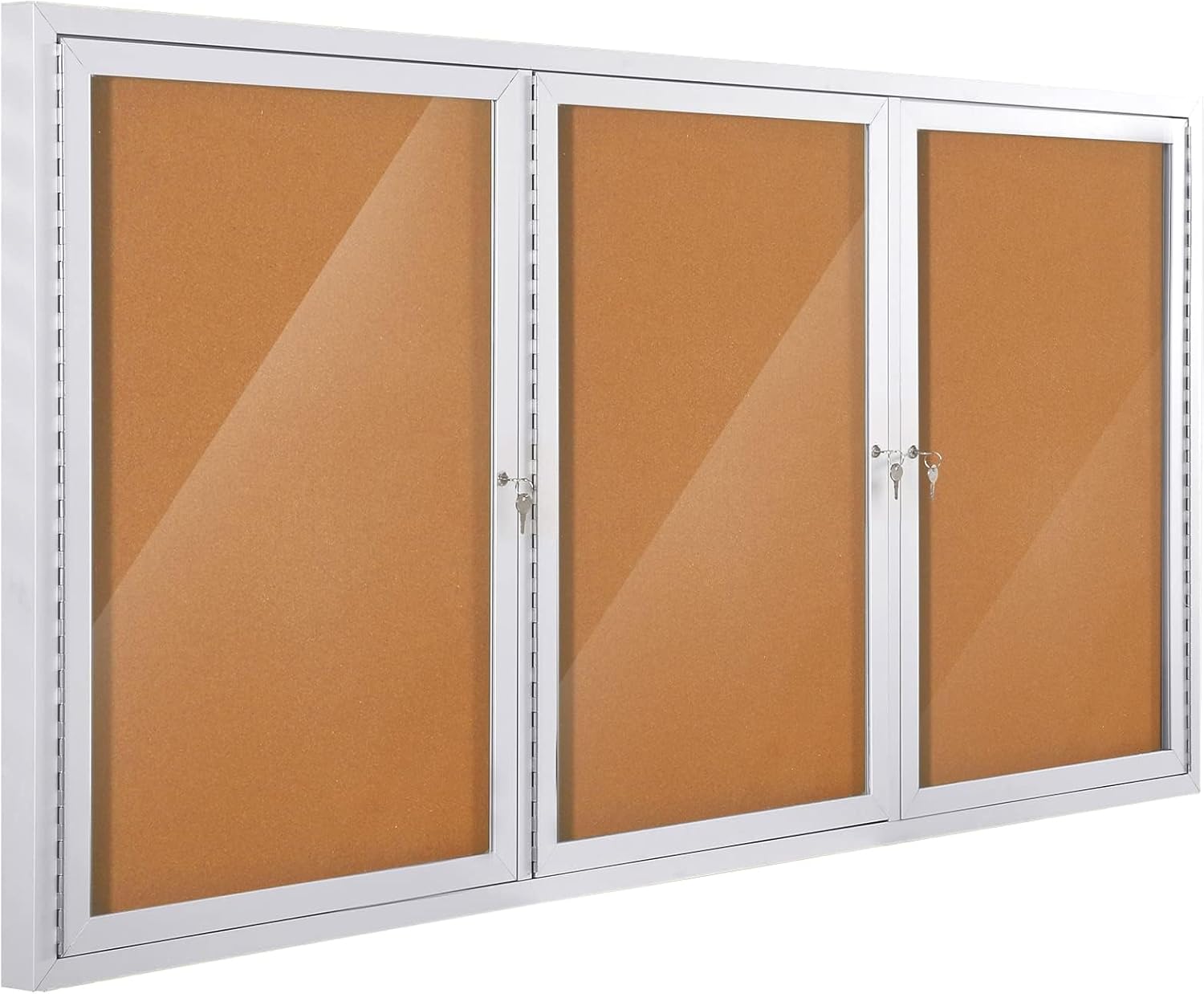 SkyGuard 94x48 enclosed bulletin board weatherproof lockable