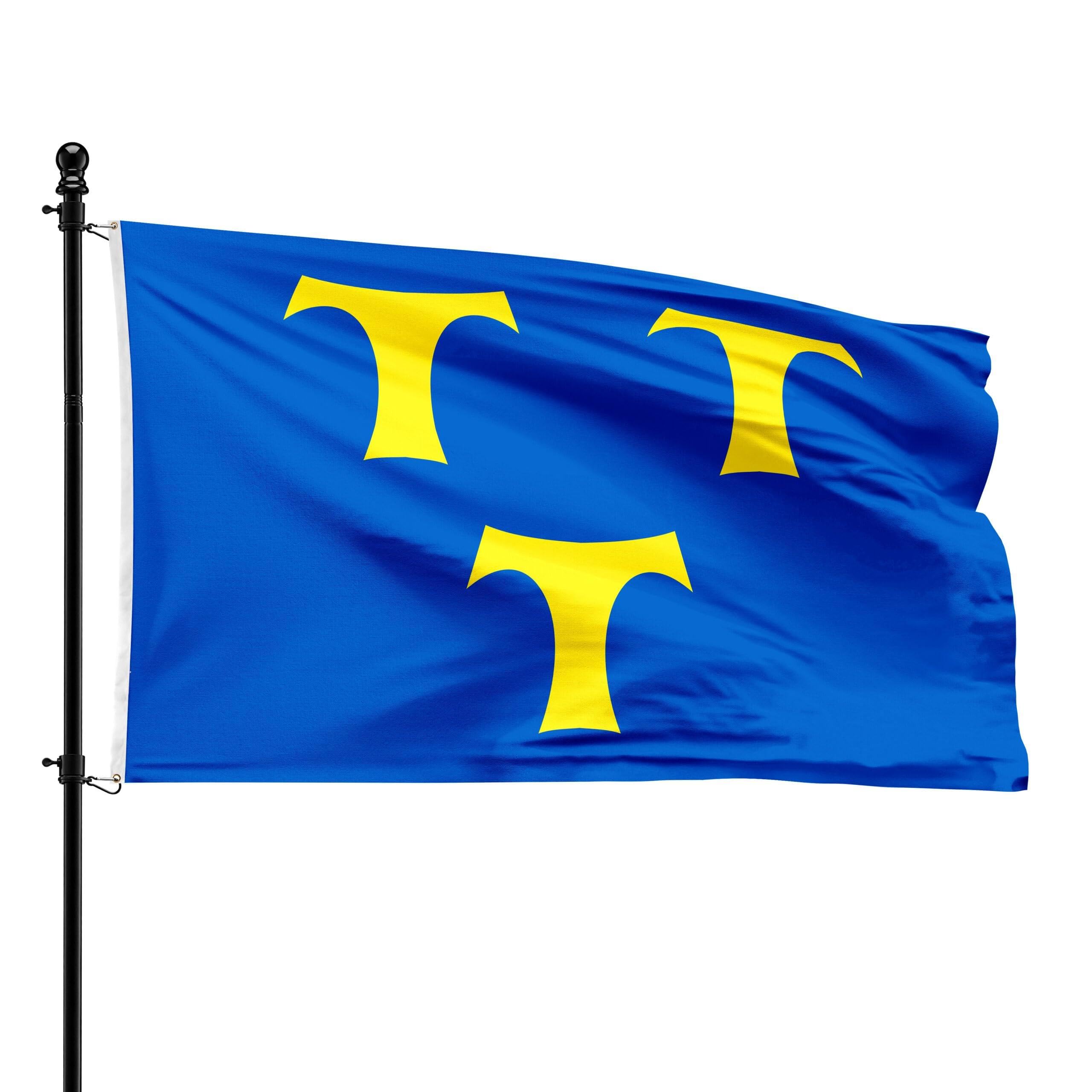 Drapeau Lede résistant aux UV et intempéries 90x150 cm anti-déchirure pour extérieur
