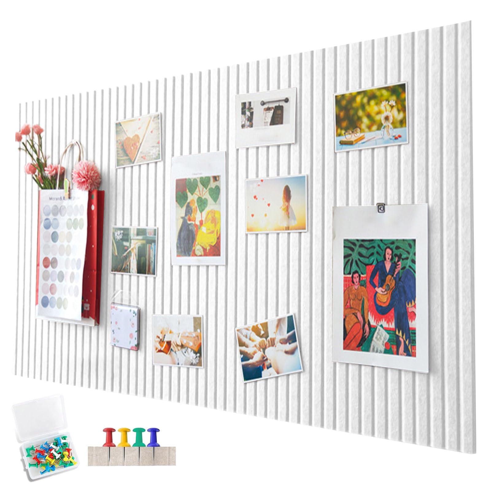 Feel 60 X 40 Cm Large Cork Board, Decorative Cork Wall, 0.9 Cm Thick - View #8