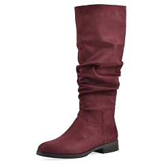 Cliffs by White Mountain Womens Barnes Cushioned Rouched Tall Shaft Boot