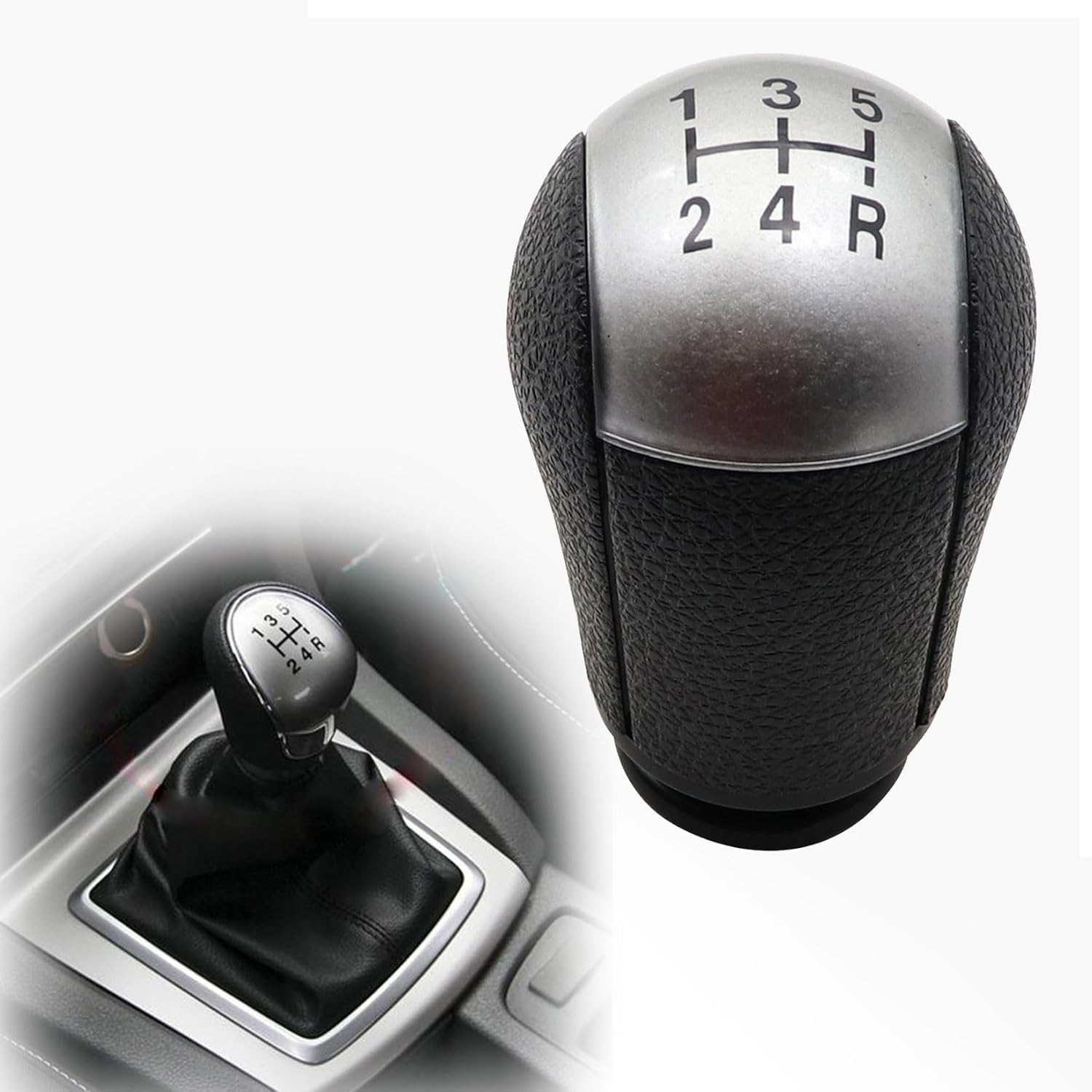 Wyrxalon Black 5-Speed Manual Shift Knob 5R3Z-7213-BAA for Ford Mustang 2005-2010 OEM Replacement