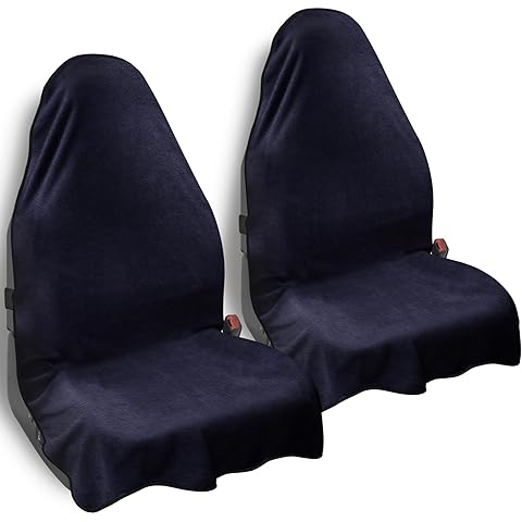 Car Seat Towel Cover, 2pcs Universal Front Seat Protector for Cars, SUVs and Trucks...