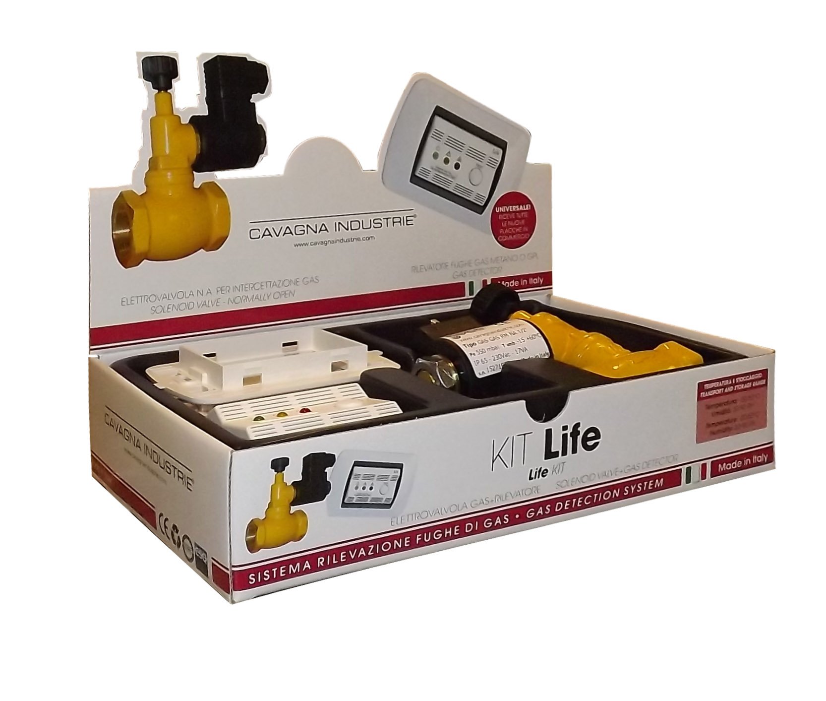 KIT Life Metano Antracite + E.V. GAS GAS 3/4" N.A. 230Vca GECA 36671121