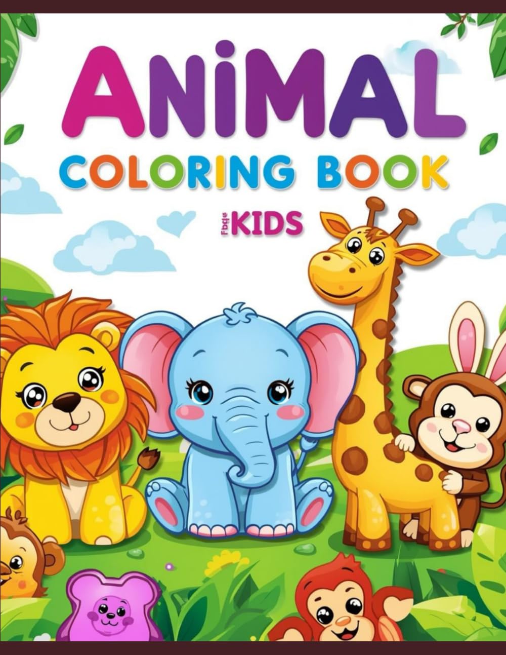 Fun Animal Coloring Book for Kids Ages 3-6