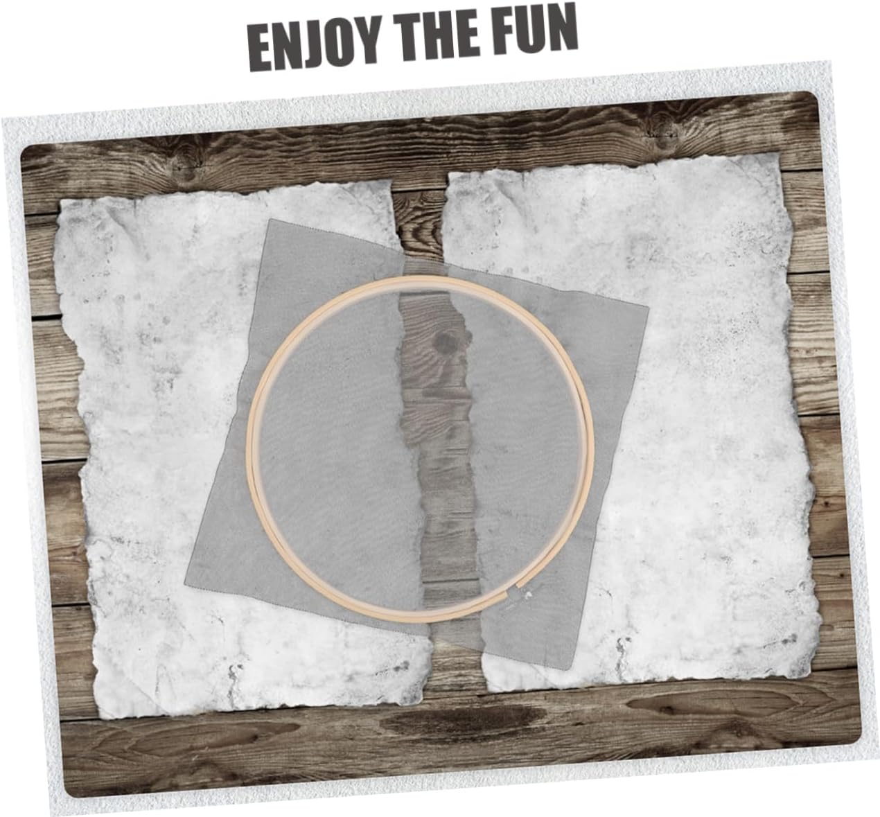 Uonlytech 2pcs Wooden Papermaking Screen DIY Crafts Round Frame for Homemade Paper Kit Papermaking Mould for Adults Boys and Girls Paper Crafts for School Classroom