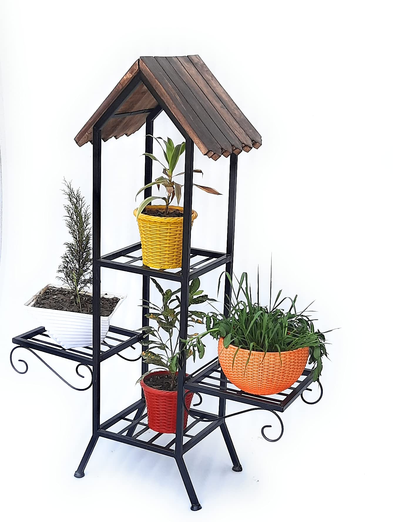 See full amazon price history chart for AAFIYA HANDICRAFTS® Garden Cart Display Rack Plant Stand, Metal Plant Stand Holder with 4 Tier Shelves for Indoor Outdoor Home Balcony Garden in hut Shape (4 Tier large) AAFIYA HANDICRAFTS® Garden Cart Display Rack Plant Stand, Metal Plant Stand Holder with 4 Tier Shelves for Indoor Outdoor Home Balcony Garden in hut Shape (4 Tier large) (B08WHJPGHM) Amazon Price History, Amazon Price Tracker