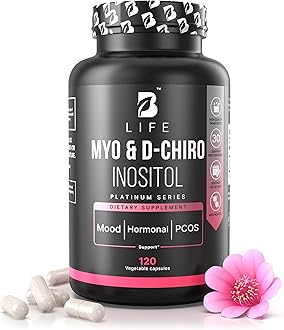 Myo-Inositol & D-Chiro Inositol 40:1 for Women | Inositol Supplement for Women | Hormone Balance, Fertility & Cycle | Vitamin B8, Insulin & Flo Ovarian Support | 120 Caps