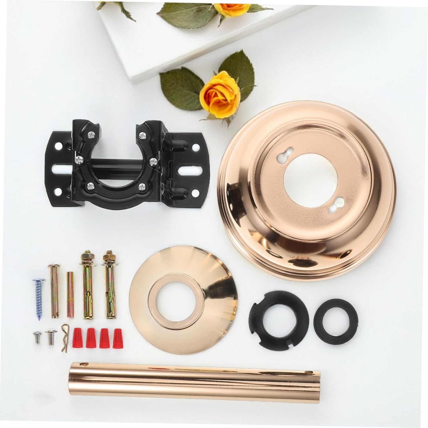 PRETYZOOM 1set Ceiling Fan Mounting Bracket Kit Elegant Design for Living Room Bedroom Dining Room Easy Installation Compatible Ceiling