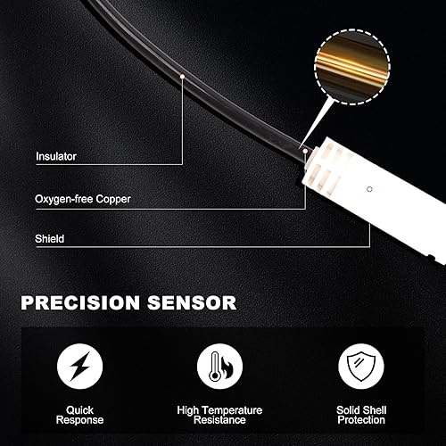 Miniatura 3 de Bapmic Sensor de desgaste de pastillas de freno delanteras 34356789329 + trasera 34356789330 para Mini Cooper R56 R57 2007-2010 (2 piezas)
