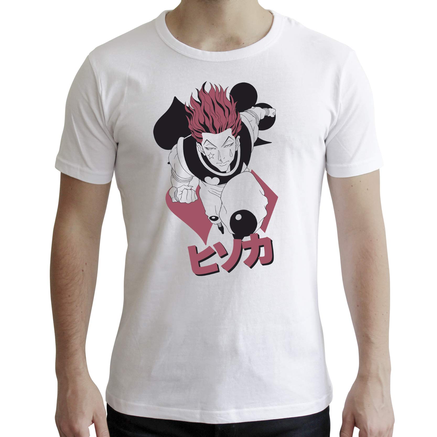 ABYstyle Hunter X Hunter Tshirt Hisoka Man White, M