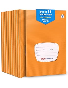 Single Line Interleaf Notebooks | One Side Blank/Unruled & One Side ...