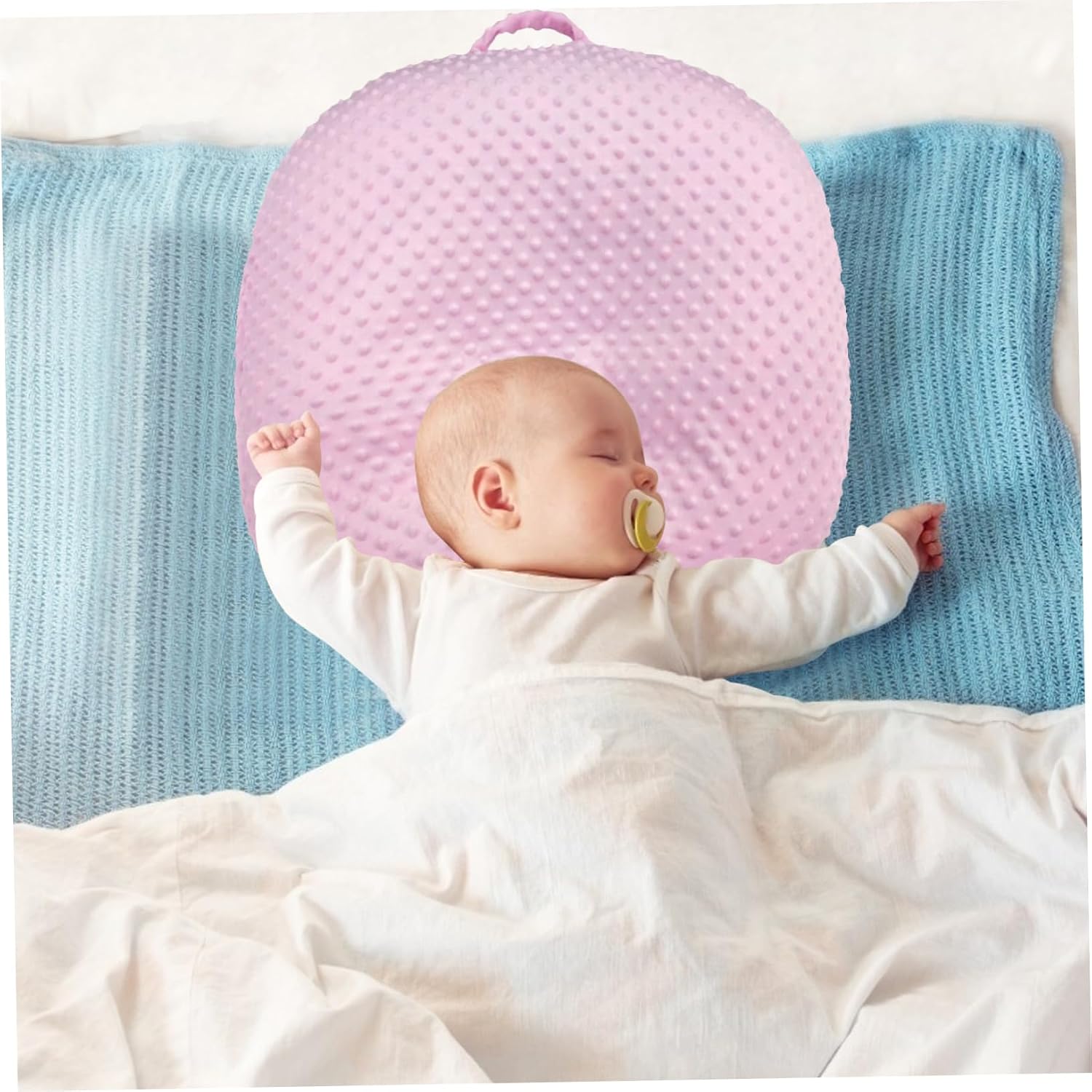 Lounger Cover Breathable Cotton Cushion Protector for Newborns Removable and Washable Cover for Lounging and Nursery Decor
