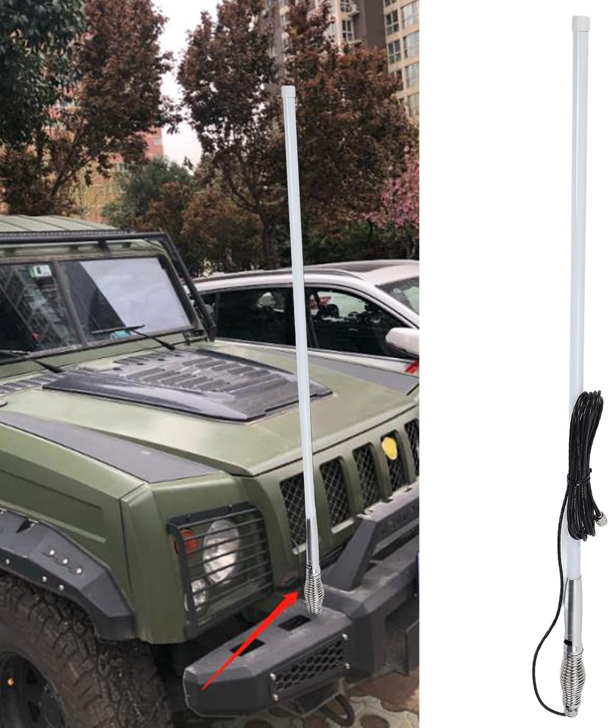 ユニバーサルカーアンテナ 電力容量100wプロフェッショナル入力抵抗50w車両通信用カーアンテナ 65 Off