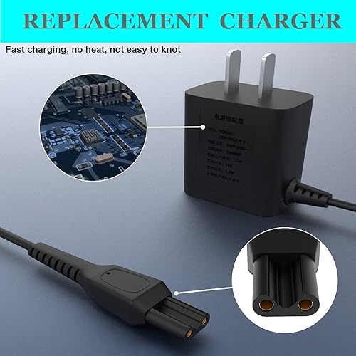 Miniatura 5 de Cargador de 15 V para afeitadora eléctrica Philips Norelco HQ8505 Norelco 2300 7000 5000 3000 Series Aquatec, Arcitec, recortadora de barba