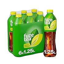 Fuze Tea, Bevanda Rinfrescante Analcolica di Té al Gusto Limone e Citronella, con Zuccheri ed Edulcorante – 6 Bottiglie da 1.25 L