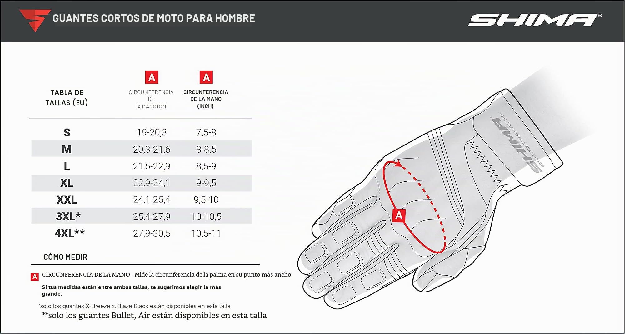 Shima Blake Gloves Motorcycle Gloves Hombre